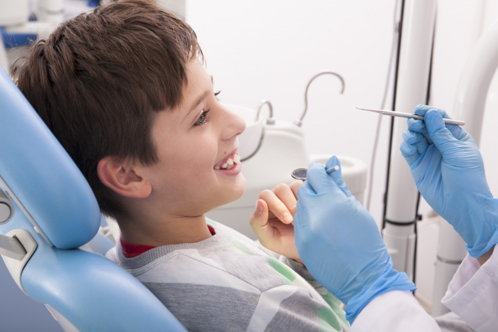 child in dentist
